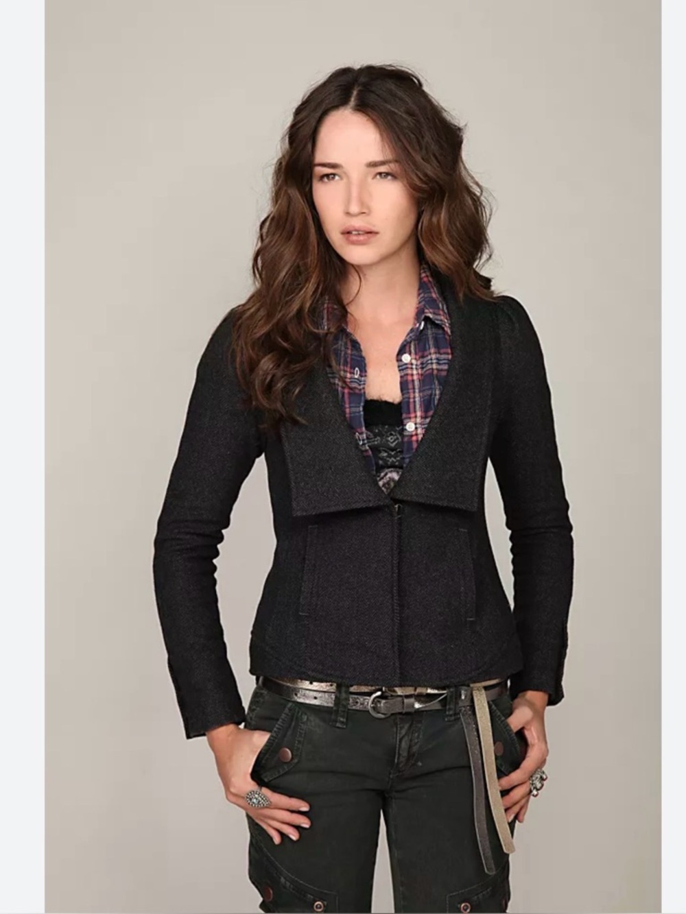 ⭐️Free People Herringbone Puffed Sleeve Jacket⭐️